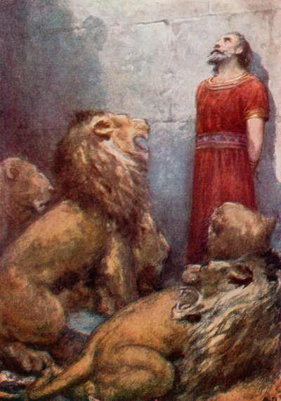 Daniel dans la fosse aux lions - Robert Ambrose (after) Dudley