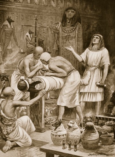 Embaumement des morts, illustration de 
