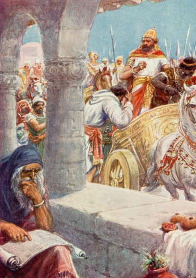 "Va te laver dans le Jourdain" (lithographie en couleur) - Robert Ambrose Dudley