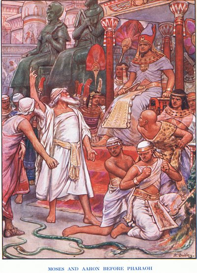 Moïse et Aaron devant Pharaon - Robert Ambrose Dudley