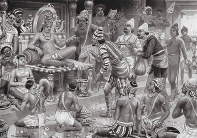 Pulikesin II, le Chalukhya, reçoit des envoyés de Perse - Robert Ambrose Dudley