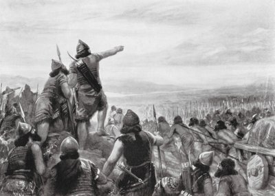 Raid de Shamshi-Adad III sur le rivage de "la Grande Mer" - Robert Ambrose Dudley
