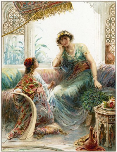 La Servante captive et la femme de Naaman - Robert Ambrose Dudley