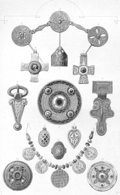 Reliques anglo-saxonnes. Ornements personnels en or et bronze, 1886 - Robert Anderson