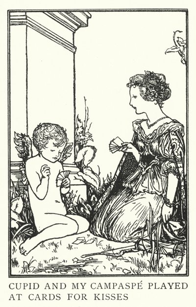 Cupidon et ma Campaspe jouaient aux cartes pour des baisers - Robert Anning Bell