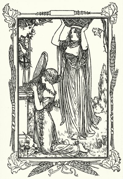Illustration pour les Poèmes de John Keats - Robert Anning Bell
