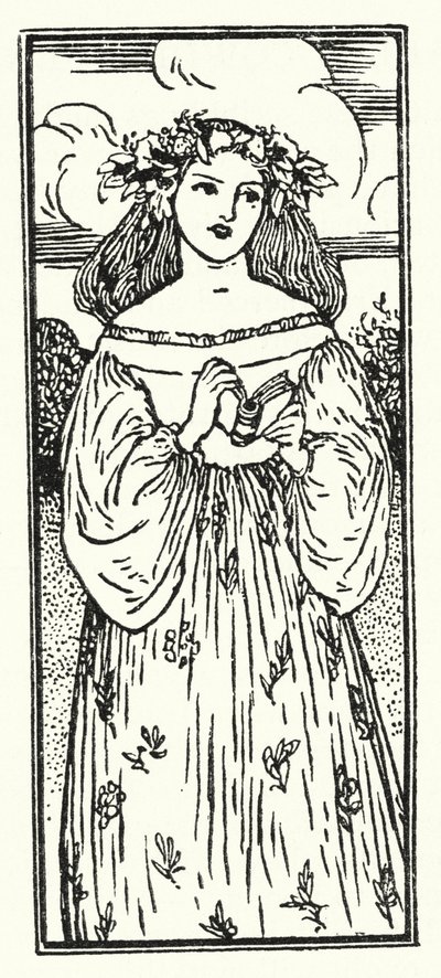 Illustration pour Poèmes de John Keats - Robert Anning Bell