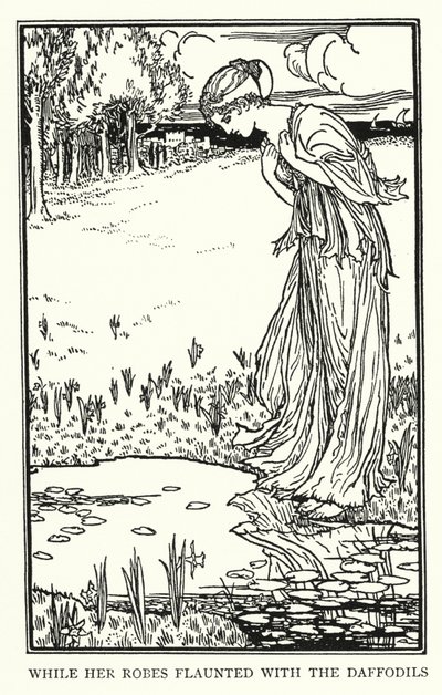 Illustration pour les poèmes de John Keats : Lamia - Robert Anning Bell