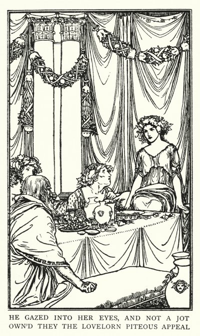 Illustration pour les Poèmes de John Keats : Lamia - Robert Anning Bell