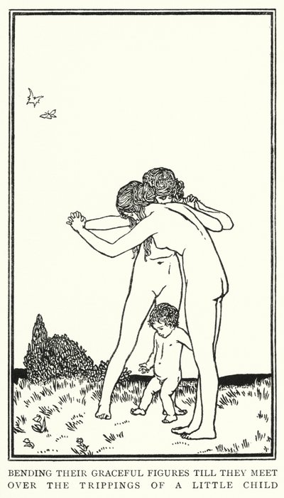 Illustration pour Poèmes de John Keats : Sommeil et Beauté - Robert Anning Bell