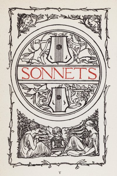 Illustration pour les poèmes de John Keats : Sonnets - Robert Anning Bell