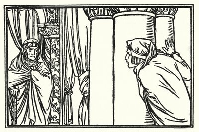 Illustration pour les Poèmes de John Keats : La Veille de la Sainte-Agnès - Robert Anning Bell
