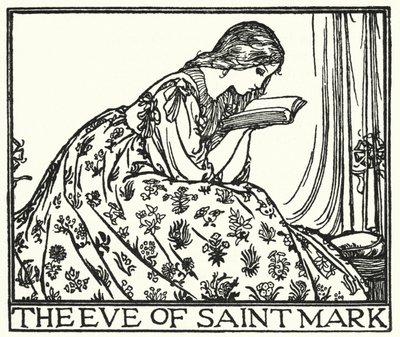Illustration pour Poèmes de John Keats : La Veille de Saint Marc - Robert Anning Bell