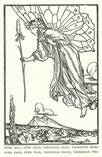 Par monts et par vaux, à travers buissons et ronces, parcs et palissades, à travers inondations et incendies - Robert Anning Bell