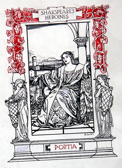 Portia, des Héroïnes de Shakespeare par Anna Murphy Jameson - Robert Anning Bell