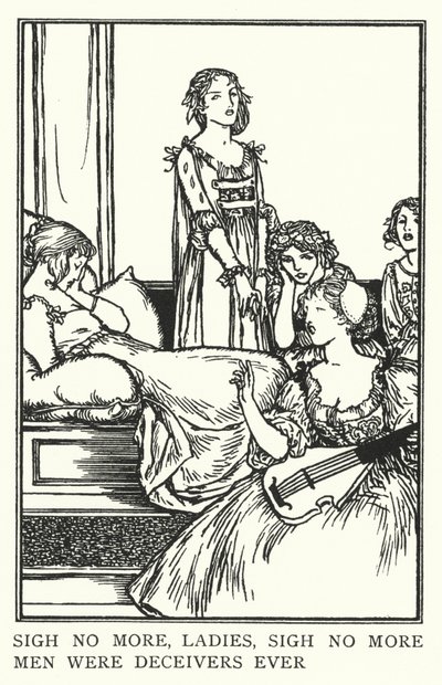 Ne chantez plus, mesdames, ne chantez plus, les hommes ont toujours été des trompeurs - Robert Anning Bell