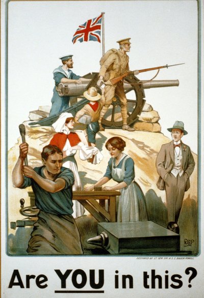 Affiche britannique de la Première Guerre mondiale - Robert Baden Powell