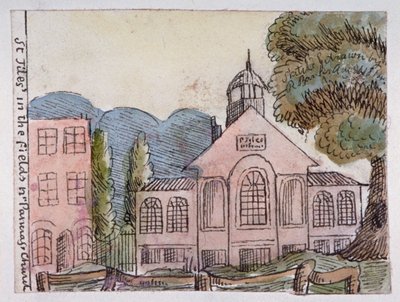 Église de Saint-Gilles dans les Champs, Saint Pancras, Londres, 1814 - Robert Banks