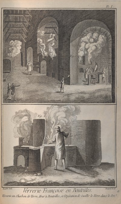 Fabrication du verre. De l