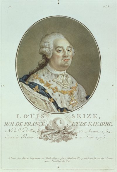 Portrait de Louis XVI (1754-93) de 