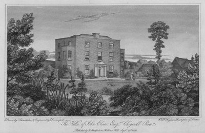 La Villa de John Elsee, Chigwell Row - Robert Blemell (after) Schnebbelie