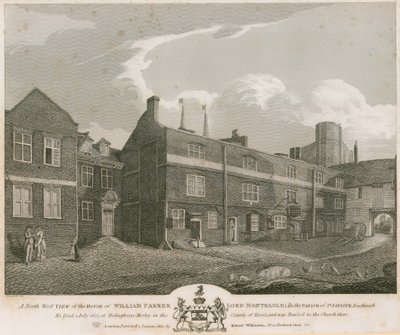 Vue nord-ouest de la maison de William Parker, Lord Monteagle - Robert Blemell Schnebbelie