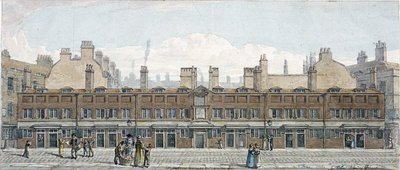 Monkwell Street, Londres, 1818 - Robert Blemmell Schnebbelie