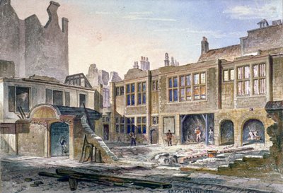 Vue de la démolition de Winchester Place, Londres, 1839 - Robert Blemmell Schnebbelie