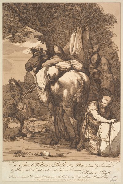 Cheval de bât avec des soldats, 23 juin 1784 - Robert Blyth