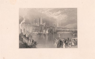 Rouen, vue en amont du fleuve - Robert Brandard