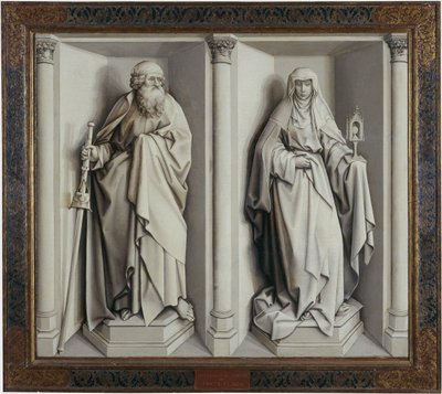 Le Mariage de Marie et Joseph. Revers - Robert Campin