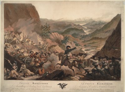Le prince Bagration mène les cosaques à l