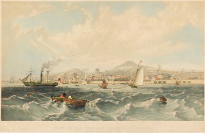 Vue de la ville et du port de Dundee, vers 1850 - Robert Carrick