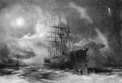 Récupération du câble perdu, vers 1866. - Robert Charles Dudley