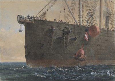 Dans les arcs du Great Eastern : Le câble cassé et perdu, préparation pour l