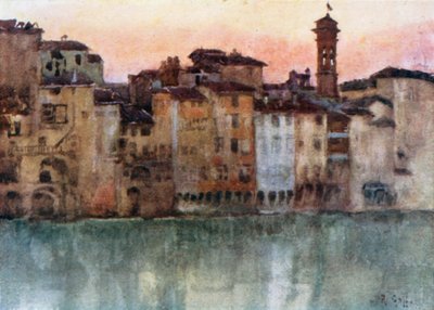 Vieilles maisons sur la rive gauche de l