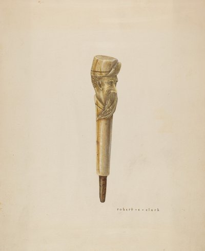 Tête ou poignée de canne - Robert Clark