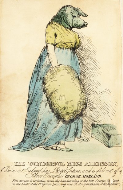 La Dame au Visage de Cochon, célèbre à Londres vers 1815 - Robert Cooper