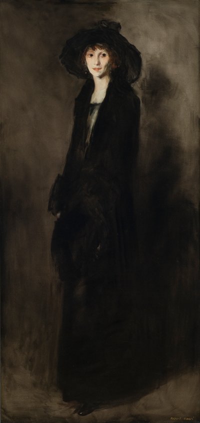 Dame en velours noir (Portrait d