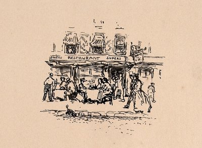Où nous avons dîné dans le Quartier Latin, Paris, en 1896 - Robert Cozad Henri