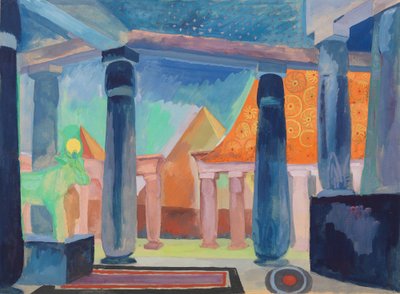 Décor de scène pour Cléopâtre, vers 1918 - Robert Delaunay