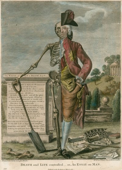 La mort et la vie contrastées, ou, Un essai sur l