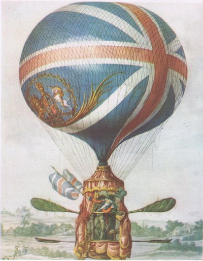 Le ballon de Lunardi, de British Adventure publié par Collins, 1947 - Robert Dighton