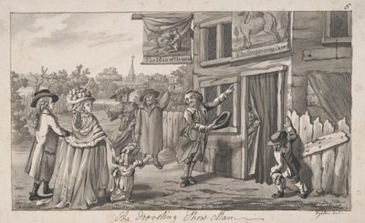 Le montreur de marionnettes itinérant - Robert Dighton