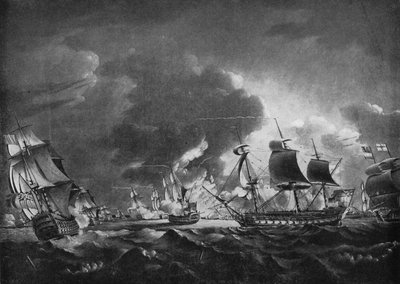 Rodney et Langara, vers 1785 - Robert Dodd