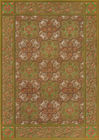 Un panneau en cuir embossé par Habenicht, Vienne, 1863 - Robert Dudley