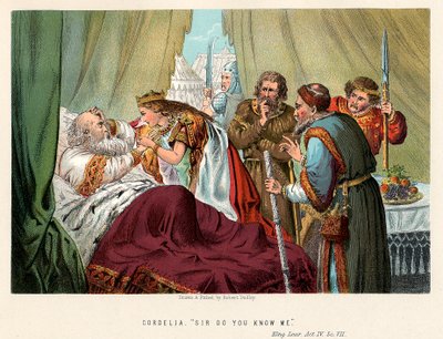 Scène de King Lear de Shakespeare, vers 1858 - Robert Dudley