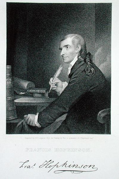 Francis Hopkinson (1738-91) gravé par James Barton Longacre (1794-1869) - Robert Edge (after) Pine