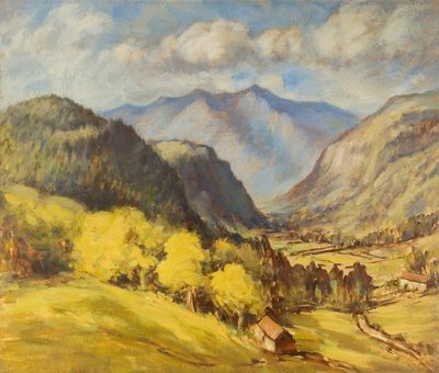 Paysage de vallée - Robert Ernest McEune