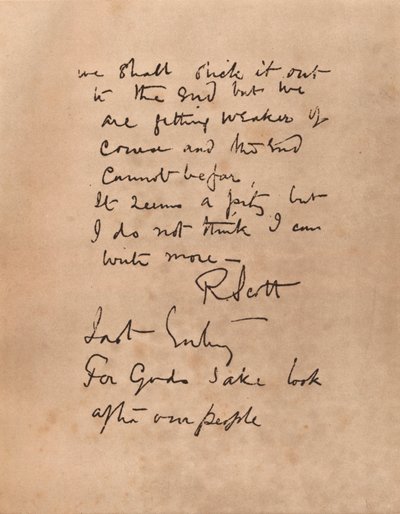 La dernière page du journal du capitaine Scott, 1912 1935 - Robert Falcon Scott